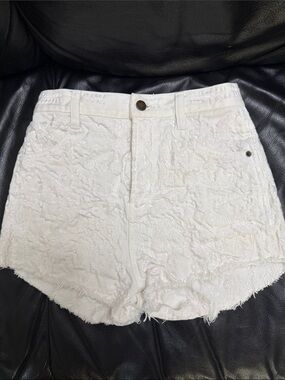 Free people White Embroidered Women's High-Rise Shorts
